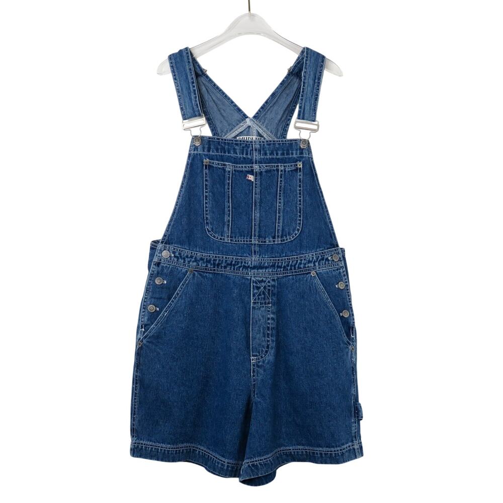 1990s Bill Blass Vintage Overalls Blue Denim Overalls Medium Women's Retro - Picture 2 of 7